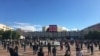Montenegro, Podgorica, protest of caterers due to antipandemic measures