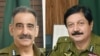 حکومت نے پنجاب پولیس کے انسپکٹر جنرل شعیب دستگیر (بائیں) کو عہدے سے ہٹا کر ان کی جگہ انعام غنی کو نیا آئی جی مقرر کیا ہے۔ (فائل فوٹو)