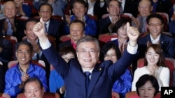 韩国共同民主党总统候选人文在寅（2017年5月9日）
