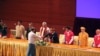 တနိုင်ငံလုံး အပစ်ရပ်စာချုပ်လက်မှတ်ရေးထိုးစဉ်။ (အောက်တိုဘာ ၁၅၊ ၂၀၁၅)
