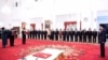 Presiden Joko Widodo melantik Kiagus Ahmad Badaruddin dan Dian Ediana Rae sebagai Kepala dan Wakil Kepala PPATK di Istana Negara Jakarta Rabu 26 Oktober 2016 (Foto: Biro Pers Kepresidenan).