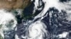 Satélite de la NASA muestra imagen del tifón Hagibis, octubre 9 de 2019. AP.