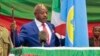 Burundi's President Pierre Nkurunziza is sworn in for a third term at a ceremony in the parliament in Bujumbura, Burundi, Aug. 20, 2015. 