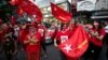 Supporters of National League for Democracy gather to celebrate at party headquarters after the general election in Yangon, Myanmar, November 9, 2020.?REUTERS/Shwe Paw Mya Tin