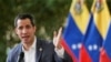 El líder de la oposición venezolana, Juan Guaidó, se dirige a los medios de comunicación en Caracas, Venezuela, el 9 de abril de 2021.