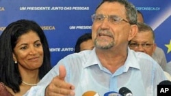 Jorge Carlos Fonseca, presidente da República de Cabo Verde, durante a campanha eleitoral (Foto de Arquivo)