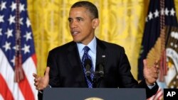  President Barack Obama announces the BRAIN Initiative - Brain Research through Advancing Innovative Neurotechnologies - in the East Room of the White House in Washington, April 2, 2013.