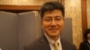 今年结束在北京研究回国的东京大学大学院法学政治教授高原明生（美国之音歌篮拍摄）