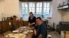 Andrew Nixey, a beef farmer from Britain who rears cattle in France, and his wife, Margaret, have lunch in their farmhouse in Saint-Martial-sur-Isop, France, Jan. 27, 2020.