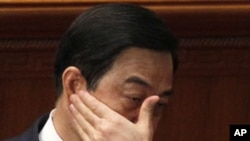 被免职前的薄熙来出席人大会议