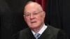FILE - Supreme Court Associate Justice Anthony M. Kennedy joins other justices of the U.S. Supreme Court for an official group portrait at the Supreme Court Building in Washington.